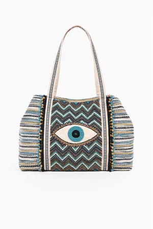 Grecian Nights Evil Eye Tote